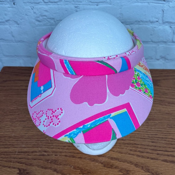 Lilly Pulitzer Sun Visor NWOT headband style, easy stay on design, Cunard - Picture 2 of 7